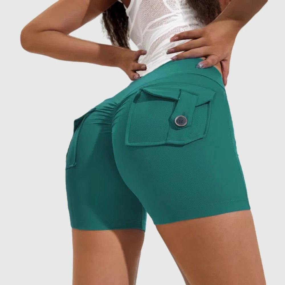 D1205MX09 Hot Sale Candy Color High Waist Pocket Gym Tights Fitness Yoga Leggings Pants For Women Sehe Fashion