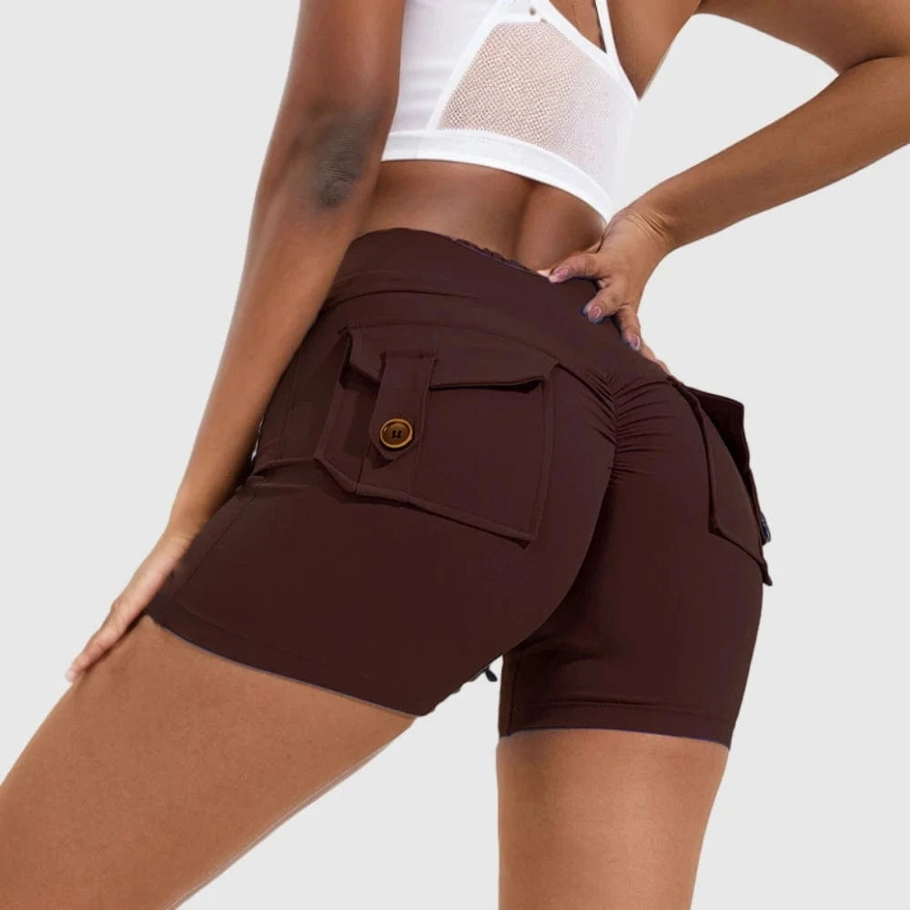 D1205MX09 Hot Sale Candy Color High Waist Pocket Gym Tights Fitness Yoga Leggings Pants For Women Sehe Fashion