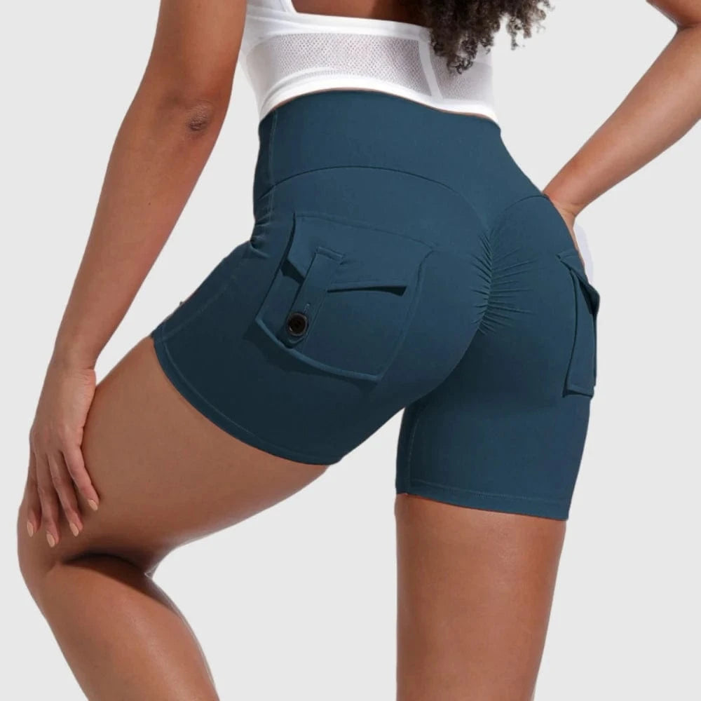 D1205MX09 Hot Sale Candy Color High Waist Pocket Gym Tights Fitness Yoga Leggings Pants For Women Sehe Fashion