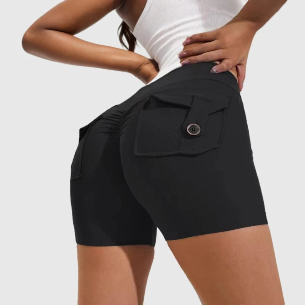 D1205MX09 Hot Sale Candy Color High Waist Pocket Gym Tights Fitness Yoga Leggings Pants For Women Sehe Fashion