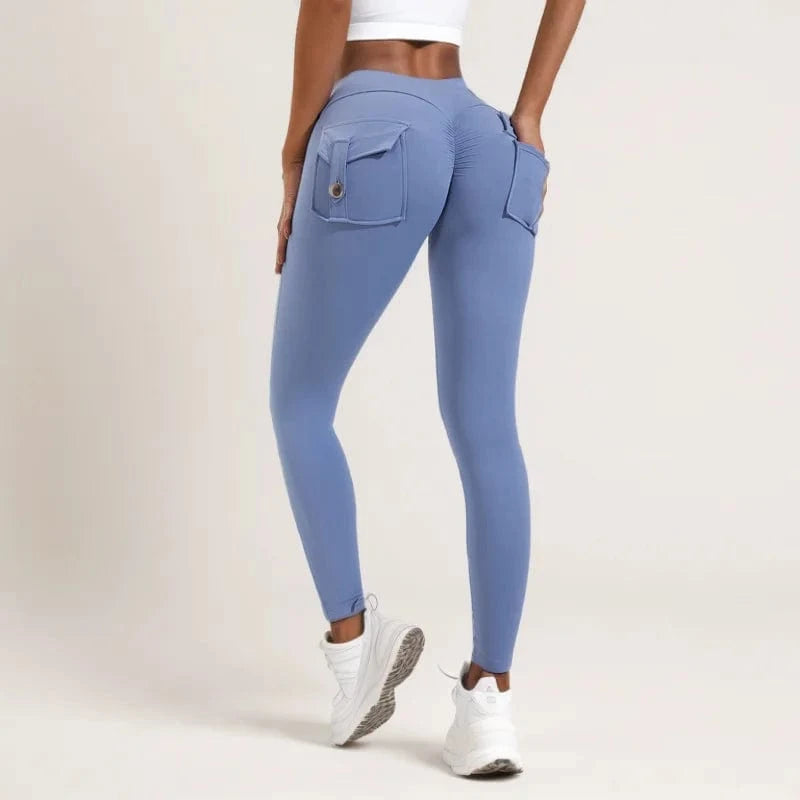 D1205MX15 Brand New Product Colorful Gym Tight Fitness High Waist Stretch Pocket Yoga Leggings Pants Sehe Fashion