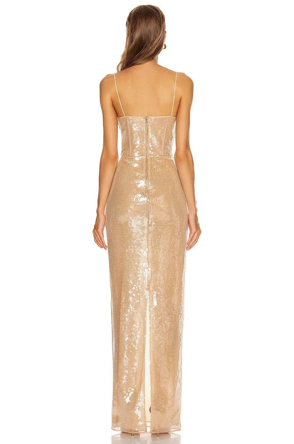 D8131Sexy Full Body sequin v neckline elastic dress fashion evening dress Hot sale