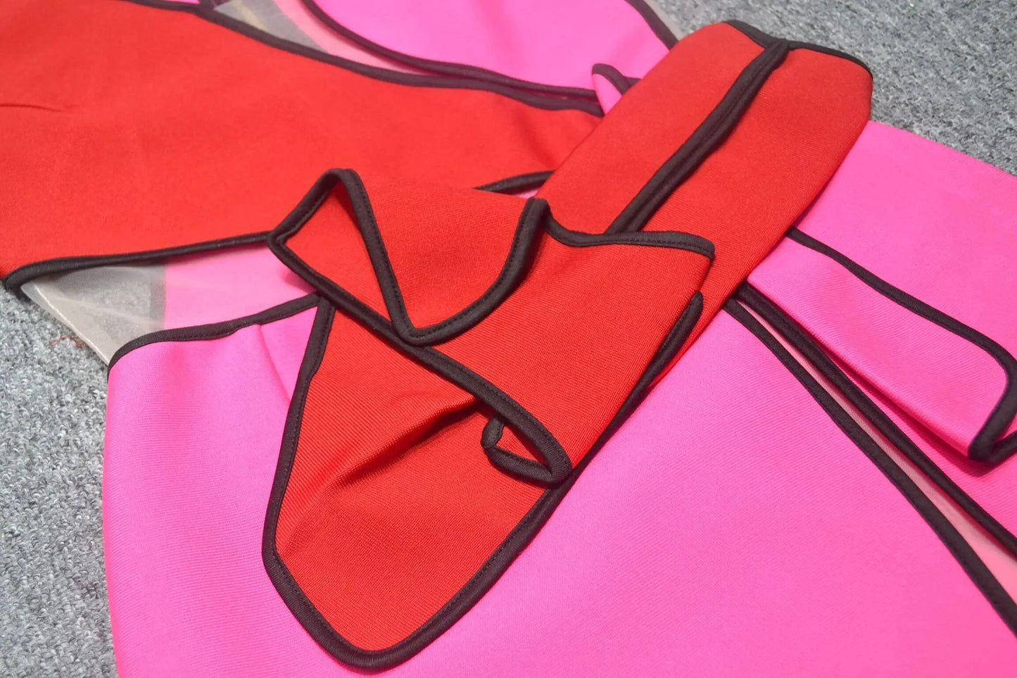 D8794Ladies sleeveless mesh stitching irregular sexy  bandage dress evening dress