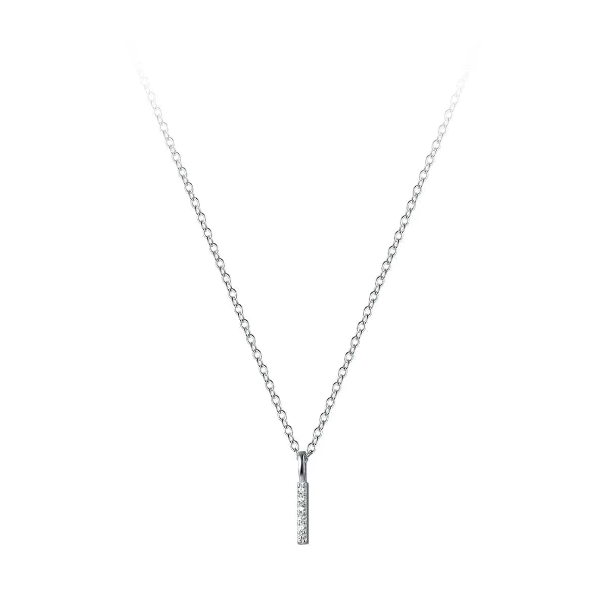 D9351 silver Fine Jewelry Necklaces 925 sterling silver necklace row drill a stick of zircon gold plated necklaces for women