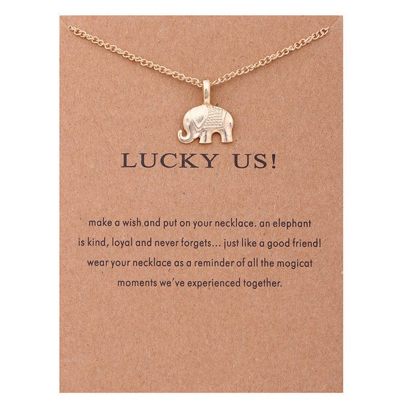 Dainty Double Circle Butterfly Pendant Women Accessory Jewelry Mother's day Gift Lucky Best Wishes Gold Plated Chain Necklaces