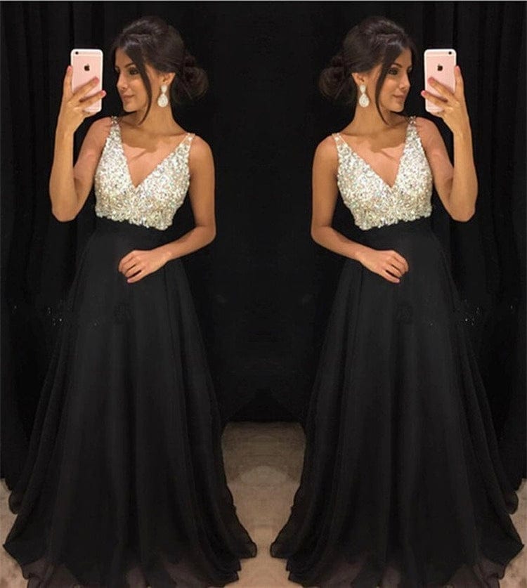 Deep V Neck Luxury Blue Long Evening Dress Vestido De Festa Sexy Backless Prom Party Gown 2023 High Quality For Women