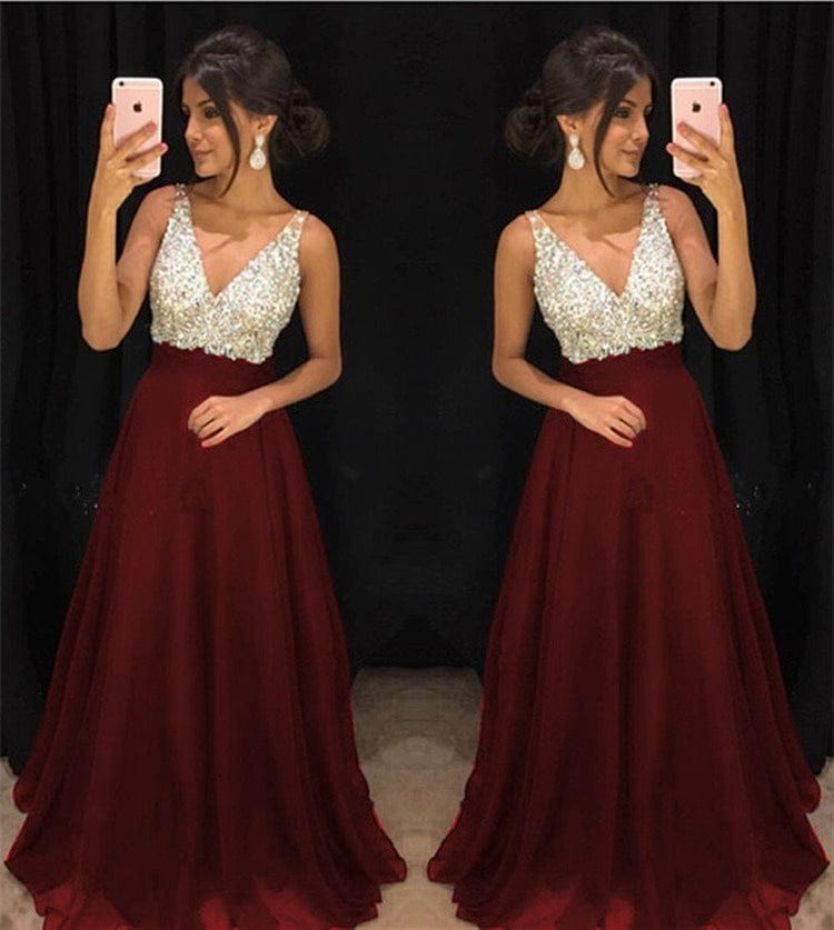 Deep V Neck Luxury Blue Long Evening Dress Vestido De Festa Sexy Backless Prom Party Gown 2023 High Quality For Women