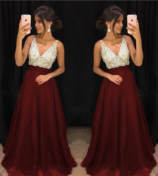 Deep V Neck Luxury Blue Long Evening Dress Vestido De Festa Sexy Backless Prom Party Gown 2023 High Quality For Women