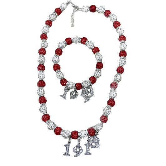 Delta Tassel Number Necklace Set Jewelry