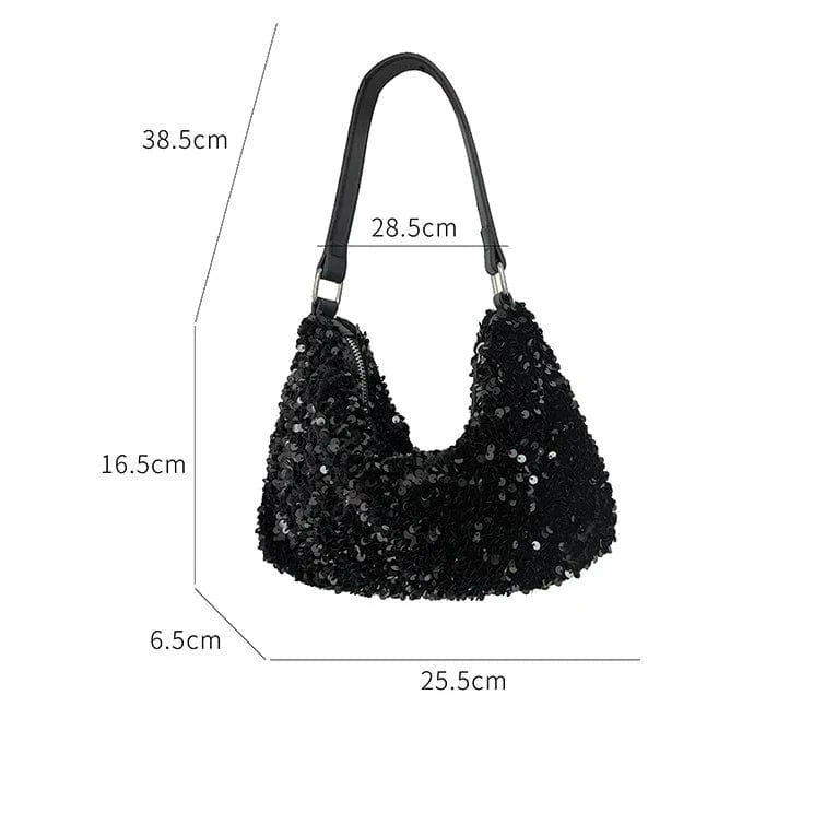 Designer Sequin Purses and Handbags Trend Shoulder Bag Hobos Underarm Bags for Women 2024