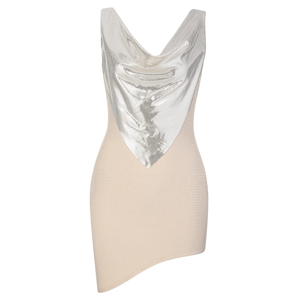 DH7847 Celebrity Fashion Suspender Party Wear Sleeveless Low Cut Sexy Bodycon Mini Dress Club