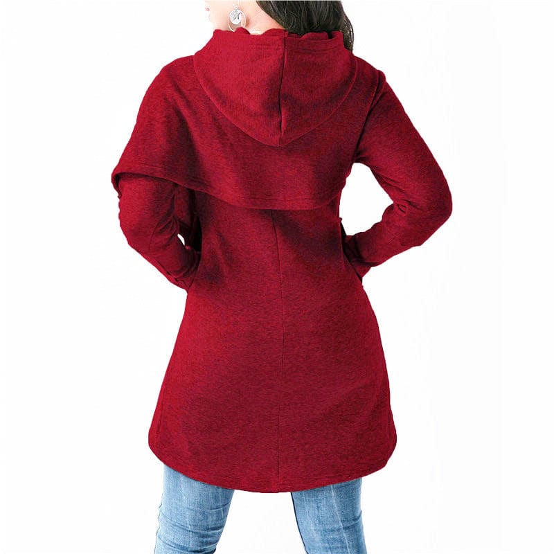 dog paw letter print Warm cross hot sale loose Women Hoodies sweatshirt irregular hem design long sleeve women sweatshirt