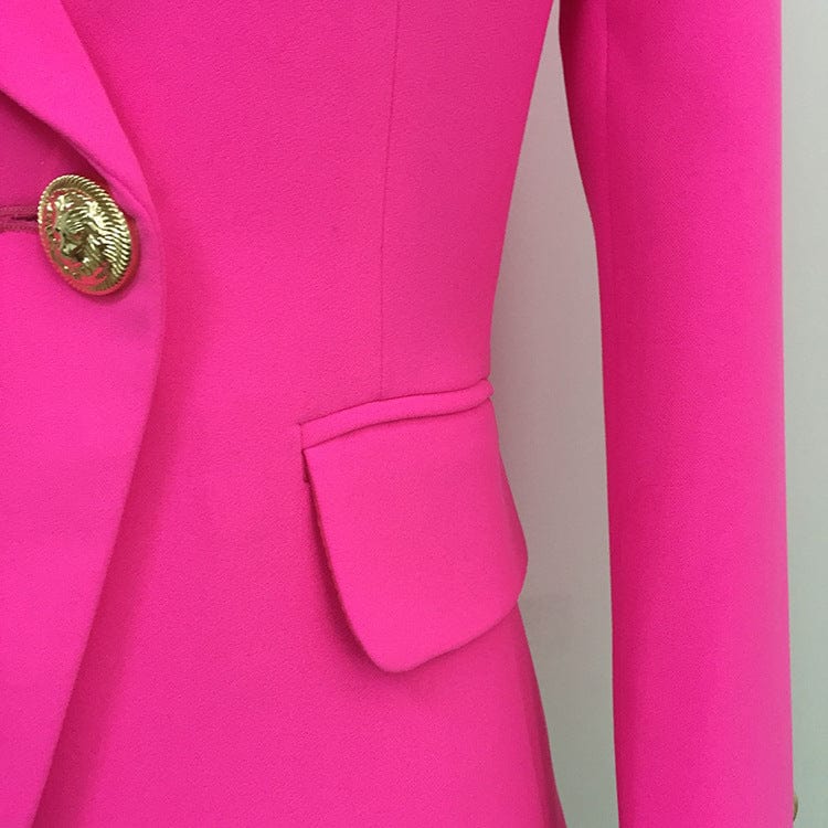 Double Breasted Blazer Buttons High Quality Women'S Suits & Tuxedo Plus Size Women'S Coats Women Blazers