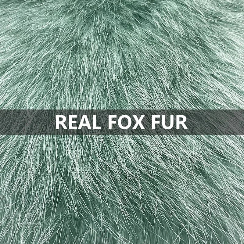 Double Sided Cashmere Coat Real Fox Fur Collar Cuffs Double Breasted Handmade Wool Coat