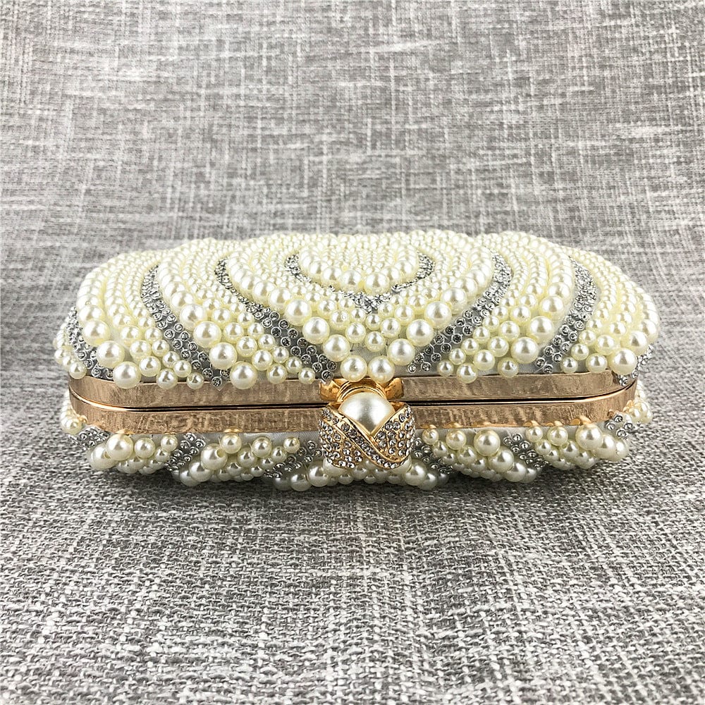 Dress Handbags woman  girls Evening Bags For Women Clutches Purse Chain Pearls Wedding