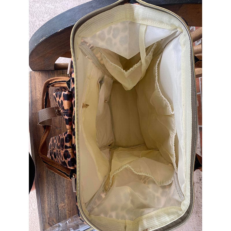 Drop Shipping Grey Snake Diaper Bag with Changing Mat Multi-Function Large Capacity Waterproof Nappy Bag for Mom and Dad