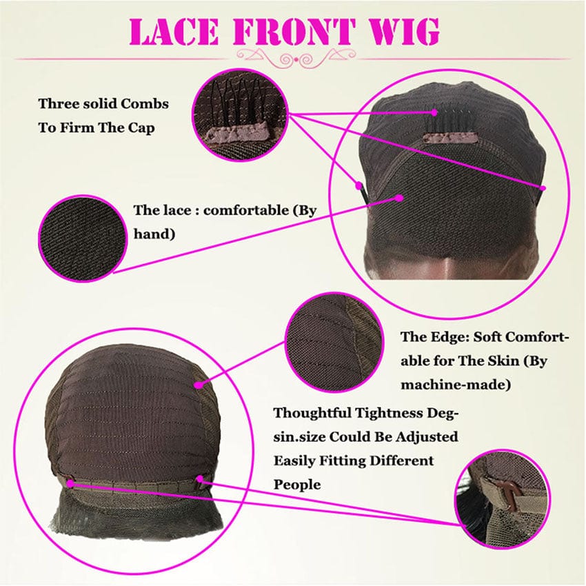 Drop shipping Virgin Brazilian Short Human Hair Bob Wigs Lace Front For Women Cuticle Aligned Hair Brown Color Lace Front Wig