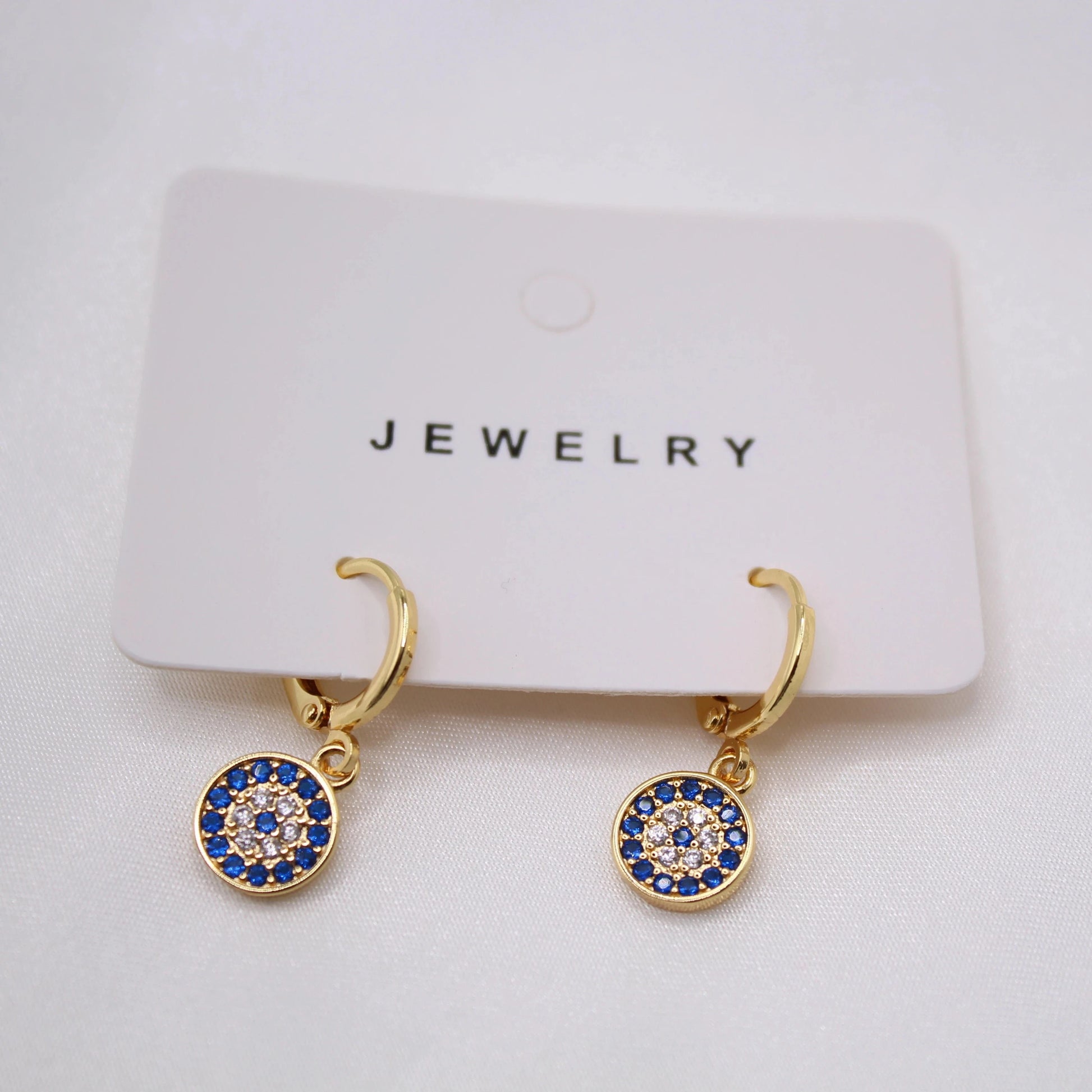 Drop shopping Turkish Demon Eyes18K Gold Plated silver Rose gold  Earrings copper evil eye earring gilf