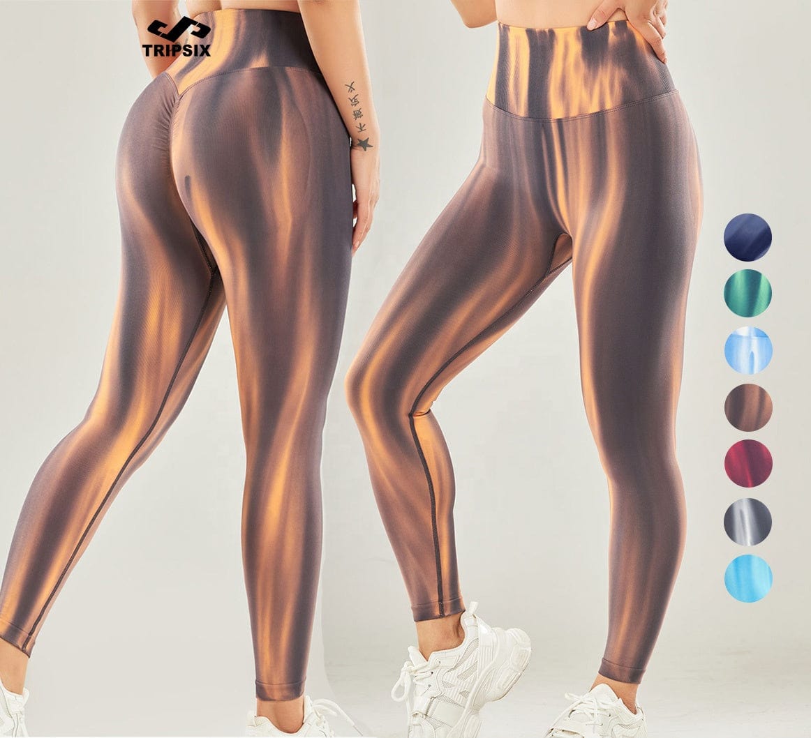 Dropship Aurora Printing Seamless Leggings Sports Pants Yoga Pants Women Fitness Gym Tights Leggings Pants