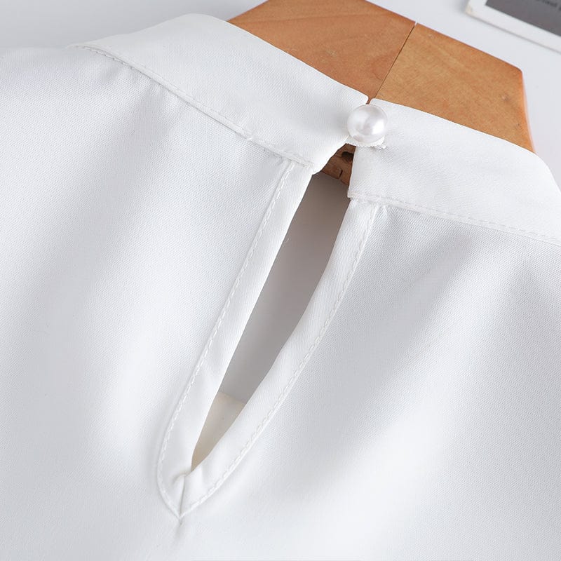 Dropship Soft and Comfortable Shirt Long Sleeve High-quality Blouse with Diamond Office Lady Work Wear Green Top for Women