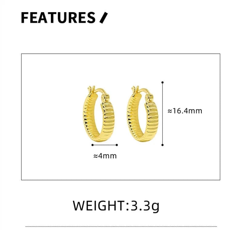 dropshipping 925 silver jewelry women gold plated 925 sterling silver geometric hoop earrings for women
