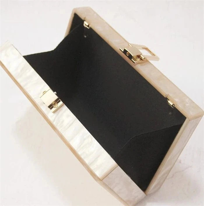 Dropshipping bridal purse evening bag acrylic resin clutch bags