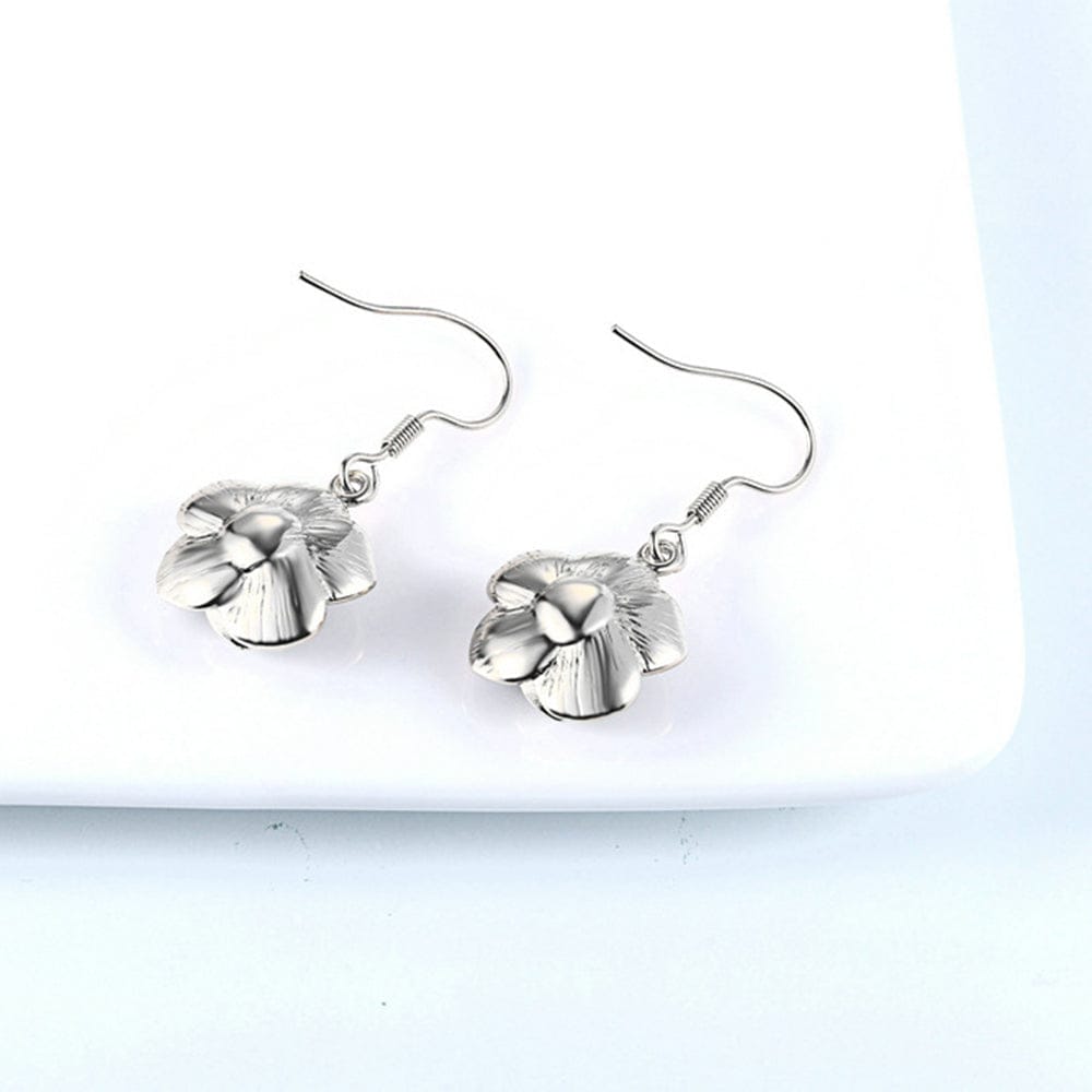 Dropshipping Fashion Drop Earrings for Women Engagement Wedding Earrings Jewelry Hanging Black Rose Earrings Christmas Gifts