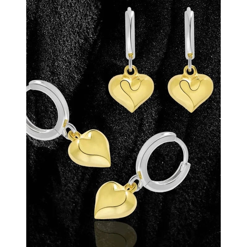 EA737 Gold fashion jewelry 925 silver earrings jewelry 18K gold plated sterling silver  hoop earrings for women