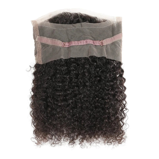 Ear to ear 360 curly wave lace frontals closure with baby hair,cheap frontal,virgin human hair frontal