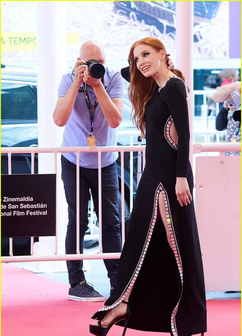 ED2186 Long Sleeve Vestidos De Noche De Fiesta Formal Luxury Red Carpet Dress Women Celebrity Brand Evening Dresses