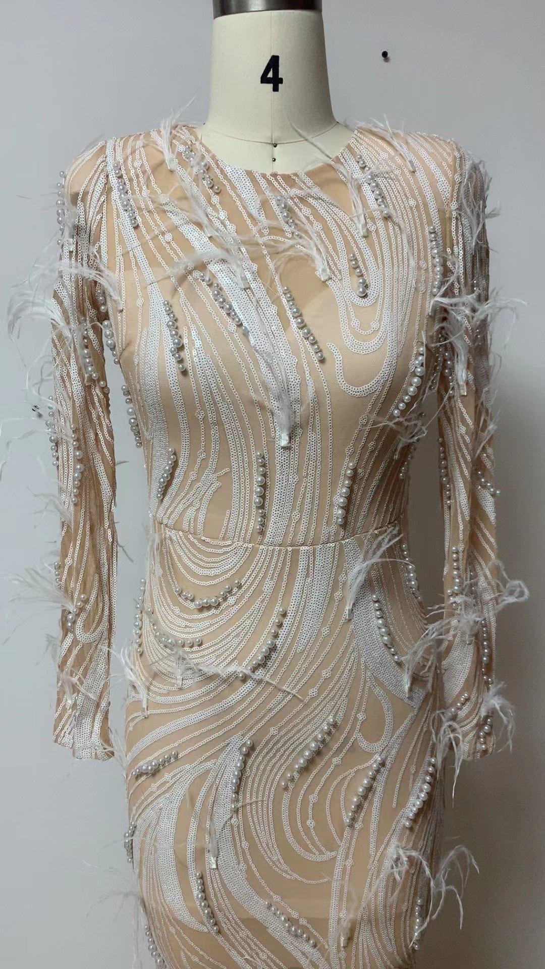 ED2383 Dresses Women Elegant Mermaid With Feather Ball Gowns For Women Evening Dresses Sexy Luxurious