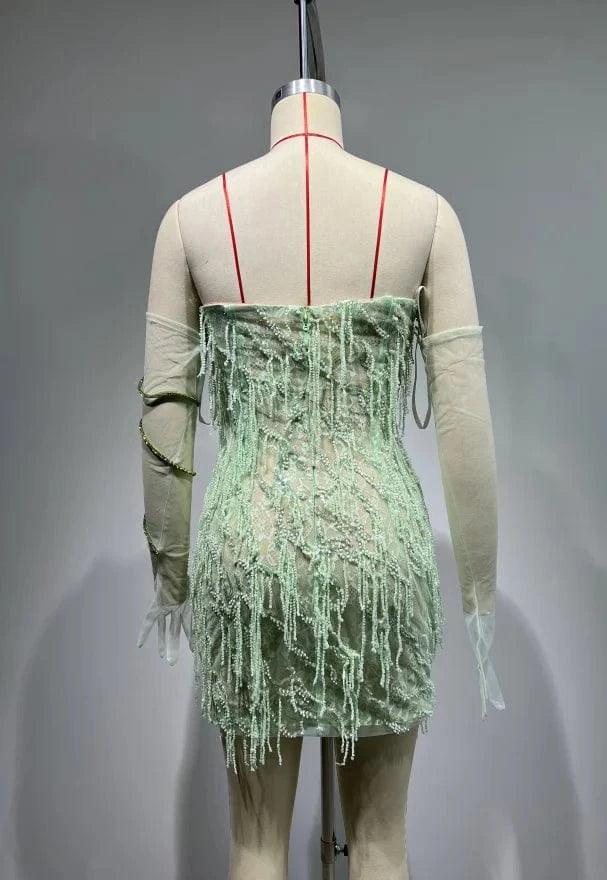 ED2601 Off Shoulder Mini Dress Luxury Fashion Trends Ball Gown Elegant Women Evening Party Dress Sequin