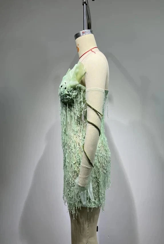 ED2601 Off Shoulder Mini Dress Luxury Fashion Trends Ball Gown Elegant Women Evening Party Dress Sequin