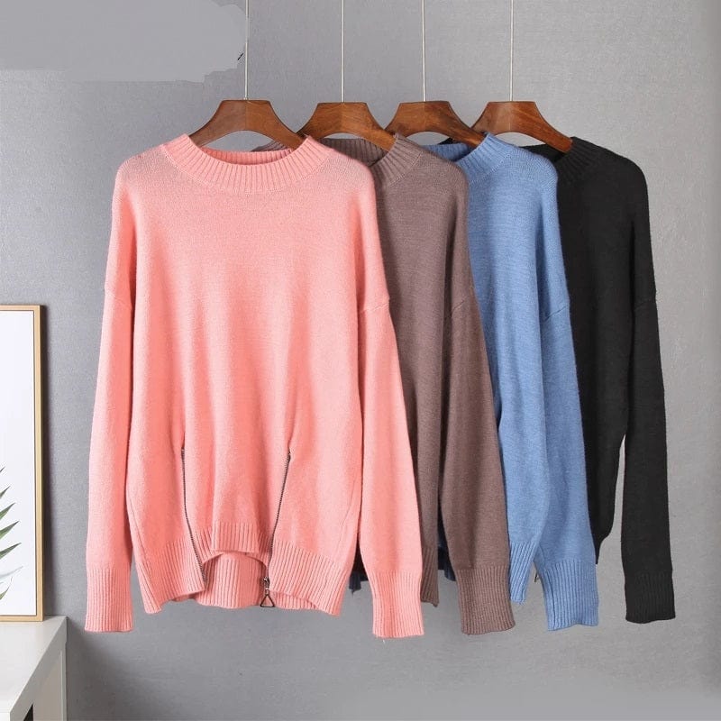 Elegant Cashmere Knitted Sets Women Winter Warm Basil Two Pieces Loose Sweater and Harem Pants Female Tracksuit