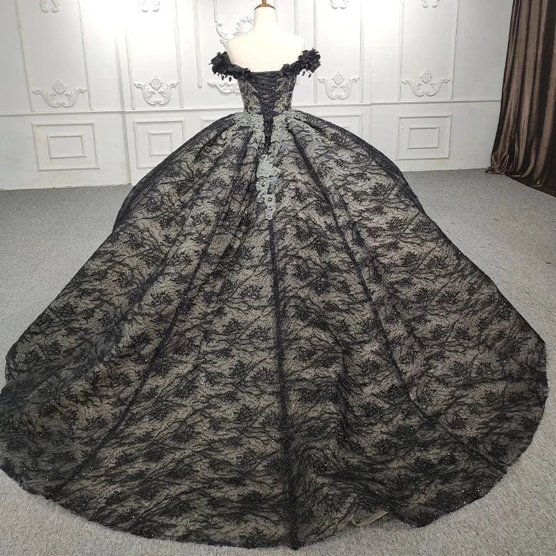 Embroidery Vintage Luxury Fashion Elegant Ball Gown Evening Dresses For Women Jancember 9950-B