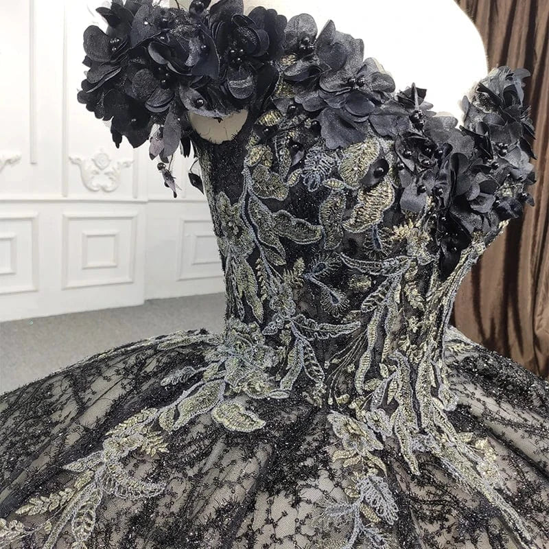 Embroidery Vintage Luxury Fashion Elegant Ball Gown Evening Dresses For Women Jancember 9950-B