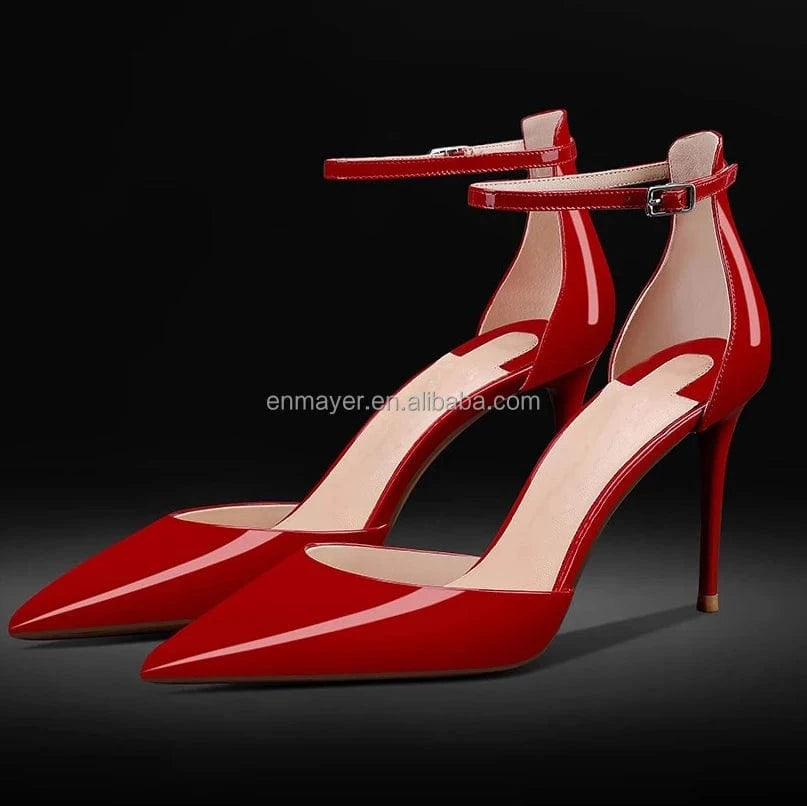 Enmayer Custom Logo Women Sandals Custom Square Toe 10cm Ladies shoes