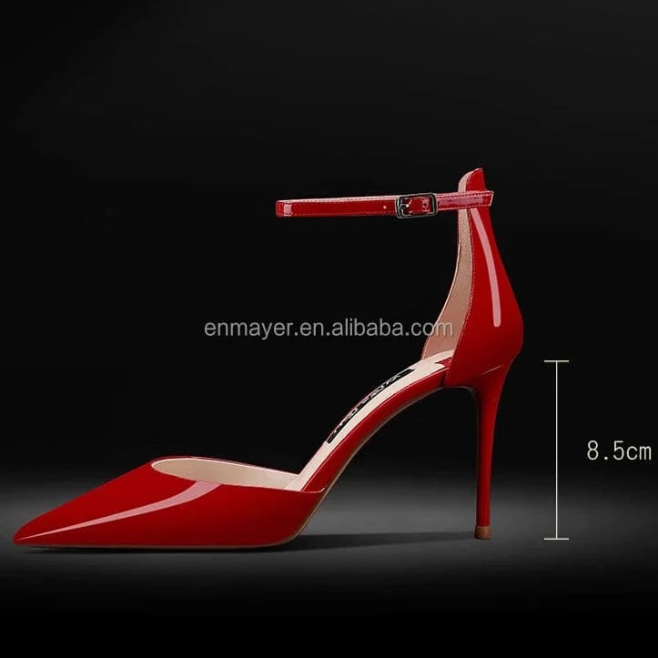 Enmayer Custom Logo Women Sandals Custom Square Toe 10cm Ladies shoes