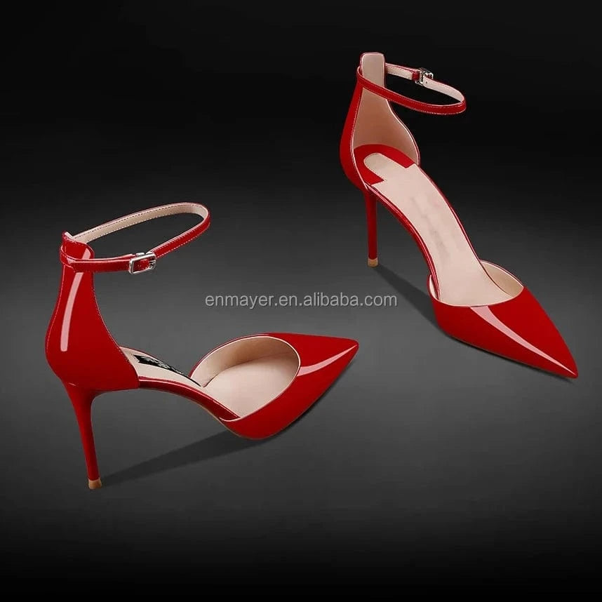 Enmayer Custom Logo Women Sandals Custom Square Toe 10cm Ladies shoes