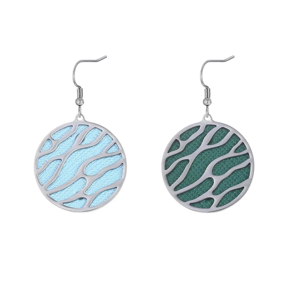 ER0008706 Legenstar Stainless Steel  Earring Paw  Heart Drop Earring Reversible Leather femme bijoux