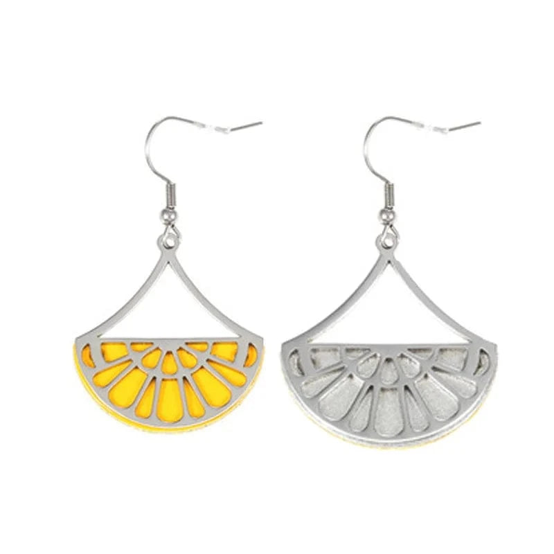 ER0010708 Legenstar Stainless Steel  Earring Paw  Heart Drop Earring Reversible Leather femme bijoux