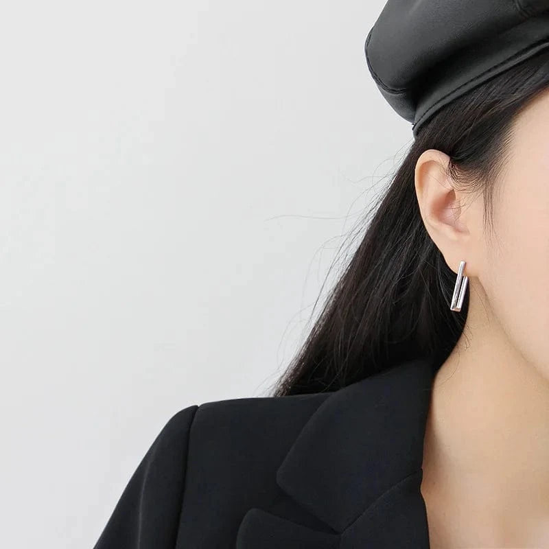 ET293 Silver fashion jewelry 925 silver earrings jewelry 18K gold plated sterling silver  hoop earrings for women