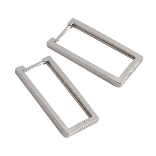 ET293 Silver fashion jewelry 925 silver earrings jewelry 18K gold plated sterling silver  hoop earrings for women