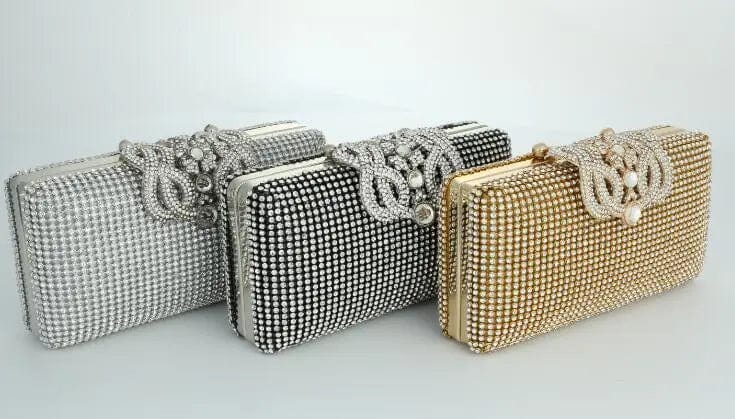 European And American Fashion Crown Lady Diamond Dinner Handbag Single Shoulder Evening Clutch Bag