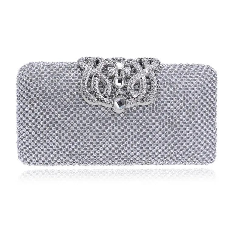 European And American Fashion Crown Lady Diamond Dinner Handbag Single Shoulder Evening Clutch Bag