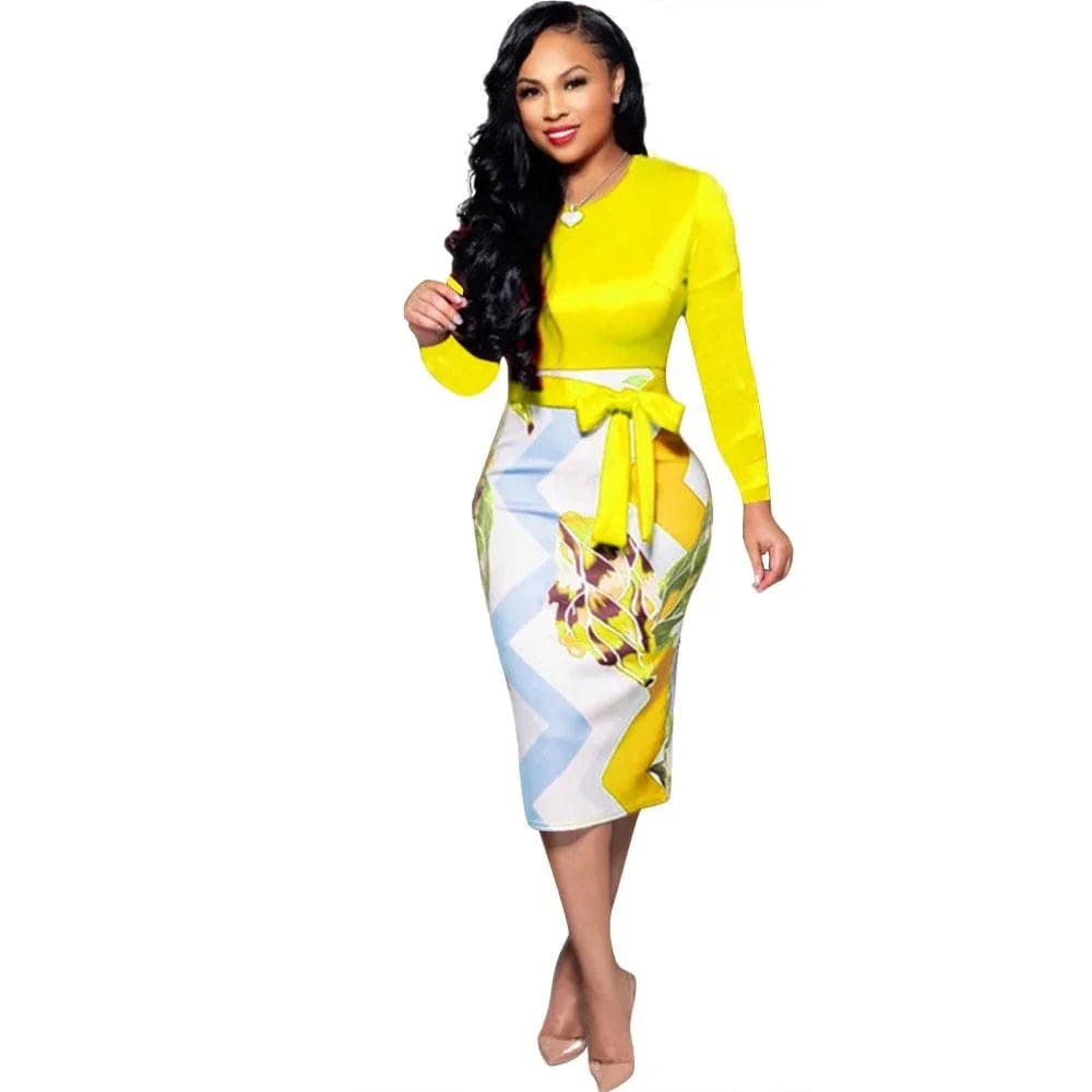 European and American hot style European and American women's wear Christmas printed short sleeve dress