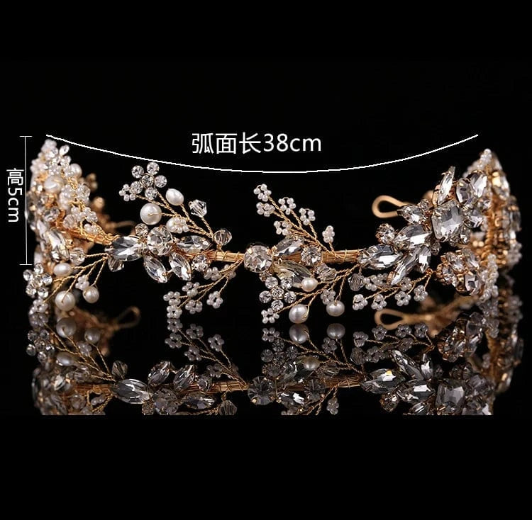 European Bridal Head Buckle Baroque Crown Exterior Catwalk Tiara Accessories