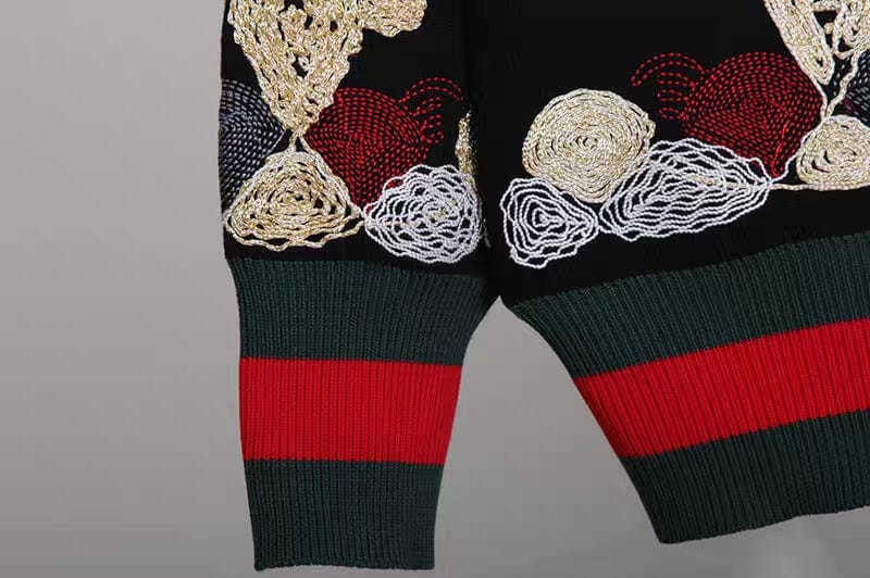 European station suit autumn new embroidery long-sleeved knitted cardigan sweater jacket harem pants fashion two-piece female