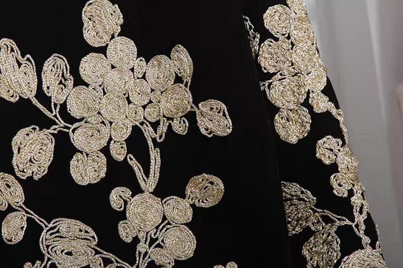 European station suit autumn new embroidery long-sleeved knitted cardigan sweater jacket harem pants fashion two-piece female