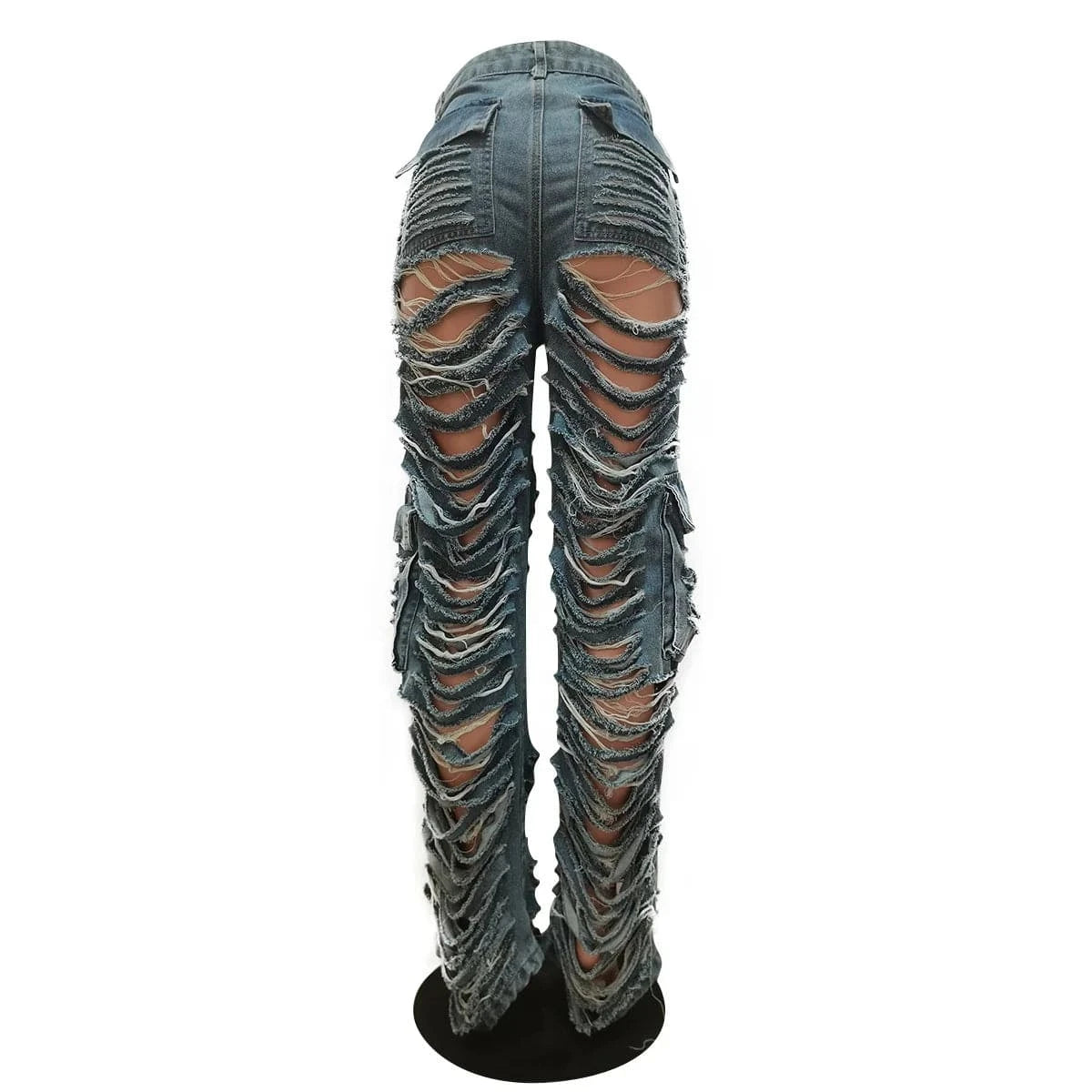 Extreme Ripped Cargo Jean Bold & Edgy